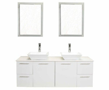 Eviva Eviva Luxury 60 Inch Bathroom Vanity with Top Bathroom Vanity Eviva White